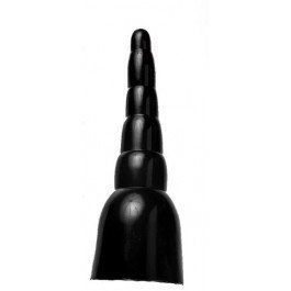 All Black 18 34cm Dildo