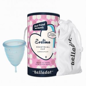 Belladot Evelina Menstrual Cup Large & Plus Kuukautissuoja Sininen