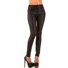 Damen Jeans-Mustat Leather -FARKUT