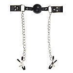 Deluxe Ball Gag & Nipple Clamps