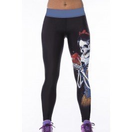 Evil Skull Queen Yoga Pants