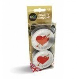 Exs Love Hearts Kondomit 12 Kpl