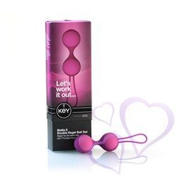 Key by Jopen Stella II Kegel Ball Set Pinkki