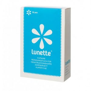 Lunette Cup Wipes Kuppien Puhdistusservetti 10-Paketti