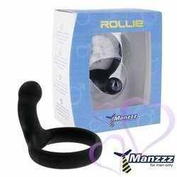 ManzzzToys Rollie penisrengas välilihan hierojalla musta