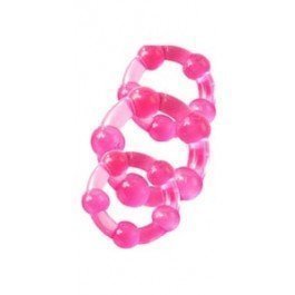Mega Stretch Beaded Cockring Set Penisrenkaiden Sarja