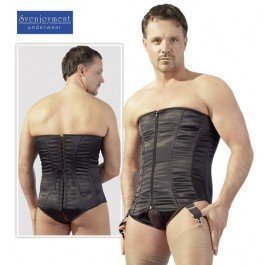 Men's Corset Black Miesten Korsetti