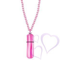 MiVibe Necklace Pink Beads & Pink Bullet