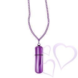 MiVibe Necklace Purple Chain & Purple Bullet