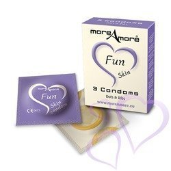 MoreAmore Fun Skin Kondomit 3kpl