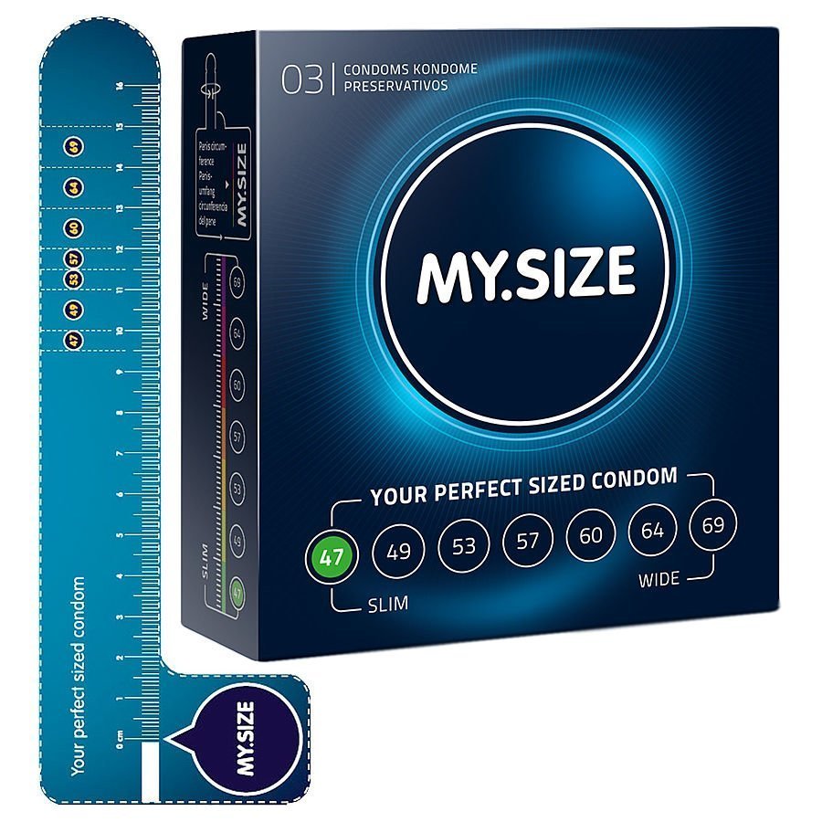 Mysize 47mm Kondomi 3 Kpl
