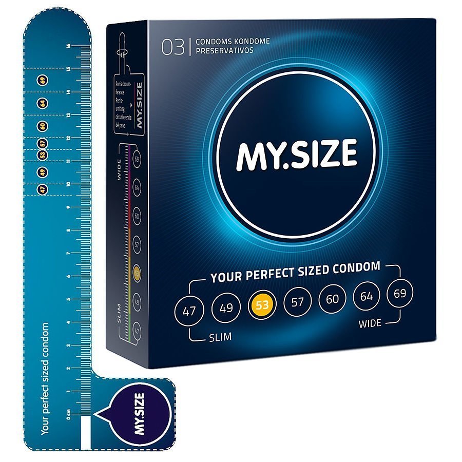 Mysize 53mm Kondomi 3 Kpl