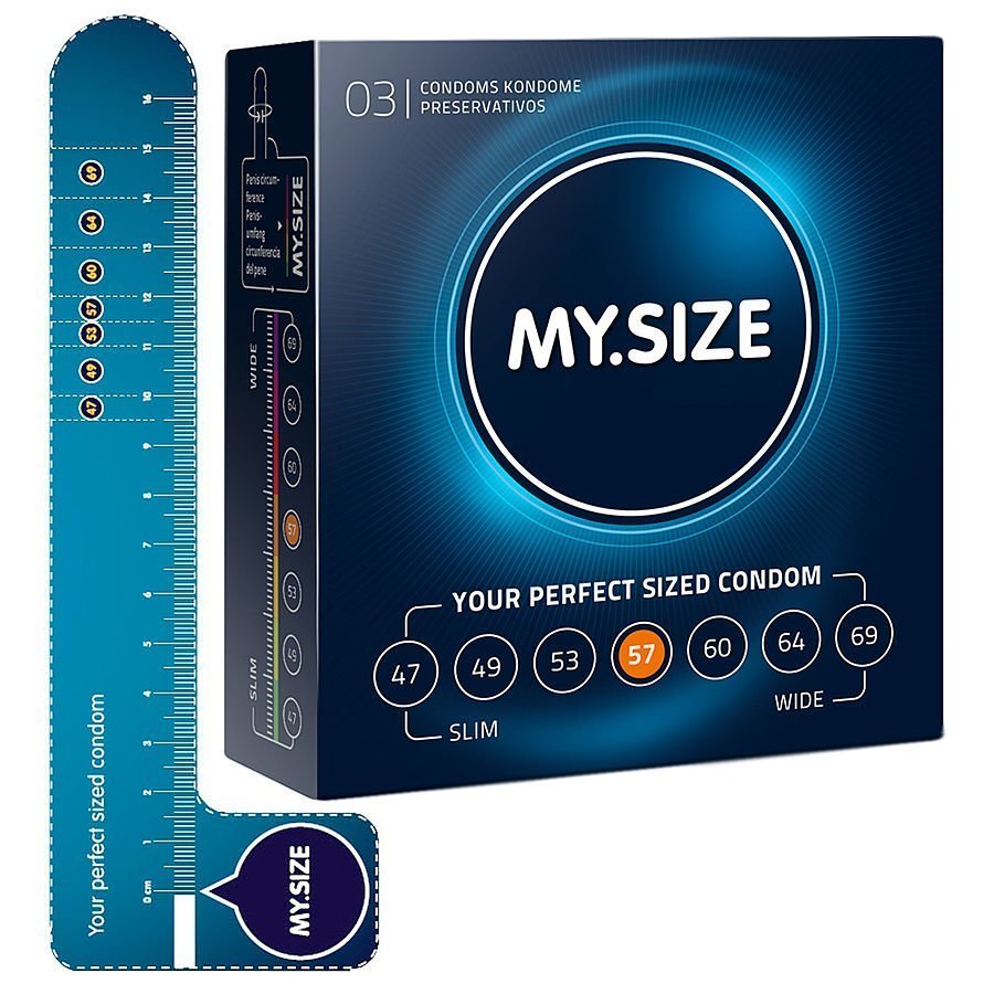 Mysize 57mm Kondomi 3 Kpl