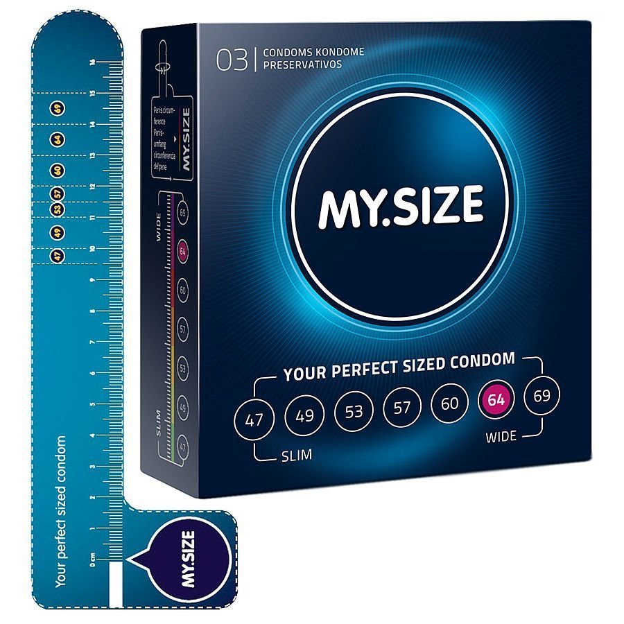 Mysize 64mm Kondomi 3 Kpl