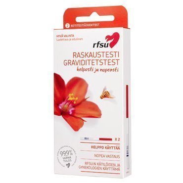 RFSU Raskaustesti 2 testiliuskaa
