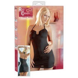 Red Corner Minidress Black