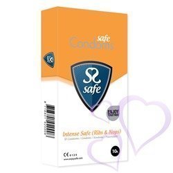 Safe Intense Safe (Ribs & Dots) Nautintokondomit 10kpl