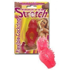 Stretch Cockring Punainen Penisrengas