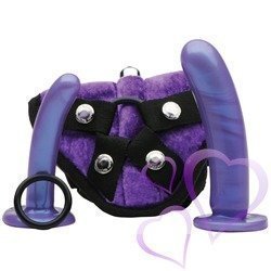 Tantus Bend Over Beginner Harness Kit Purple Haz